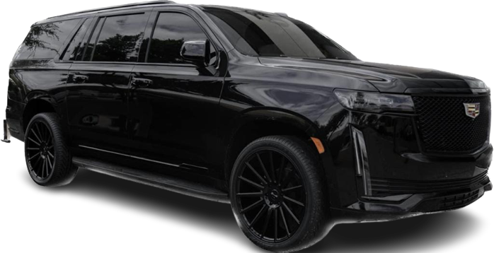 Black Cadillac Escalade luxury SUV